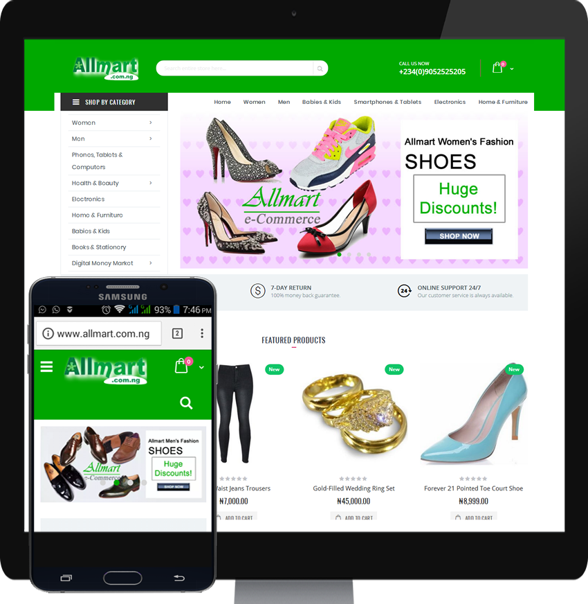 Allmart Homepage Design